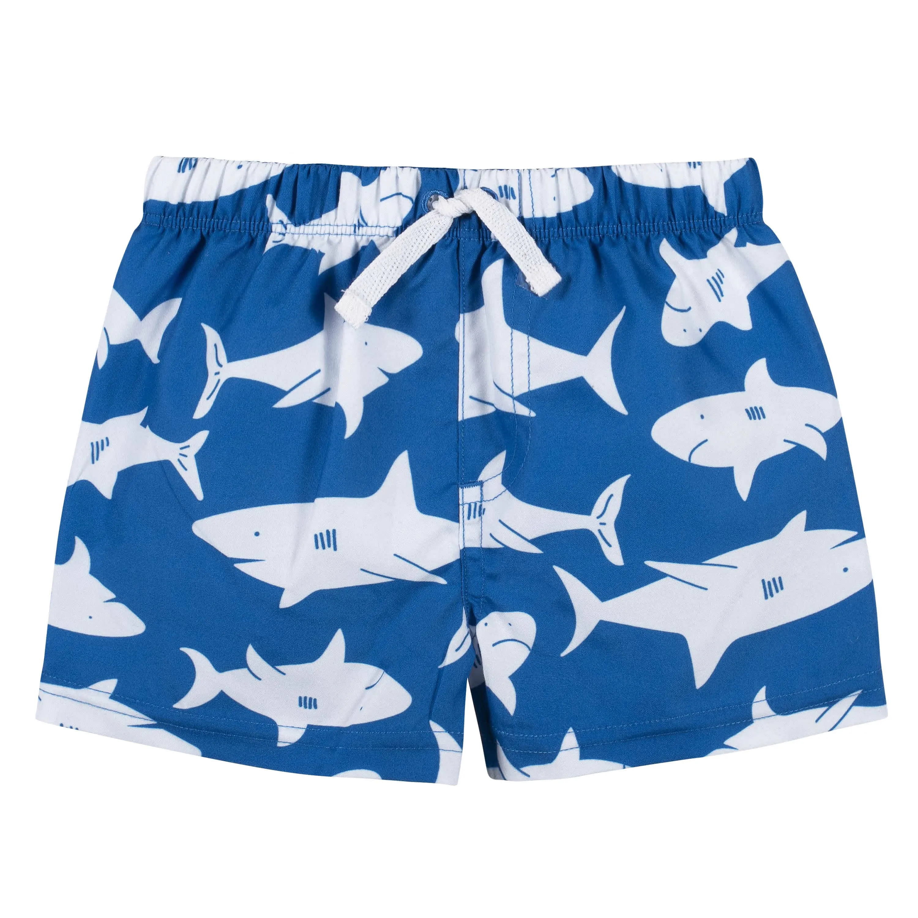 2-Piece Baby & Toddler Boys Shark Zone Rash Guard & Swim Trunks Set