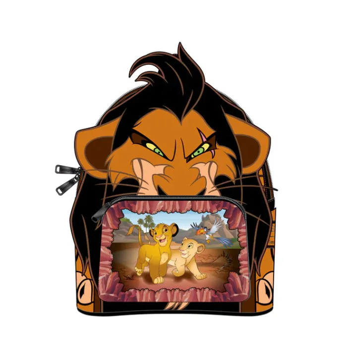 Lion King Scar Villains Scene Loungefly Mini Backpack
