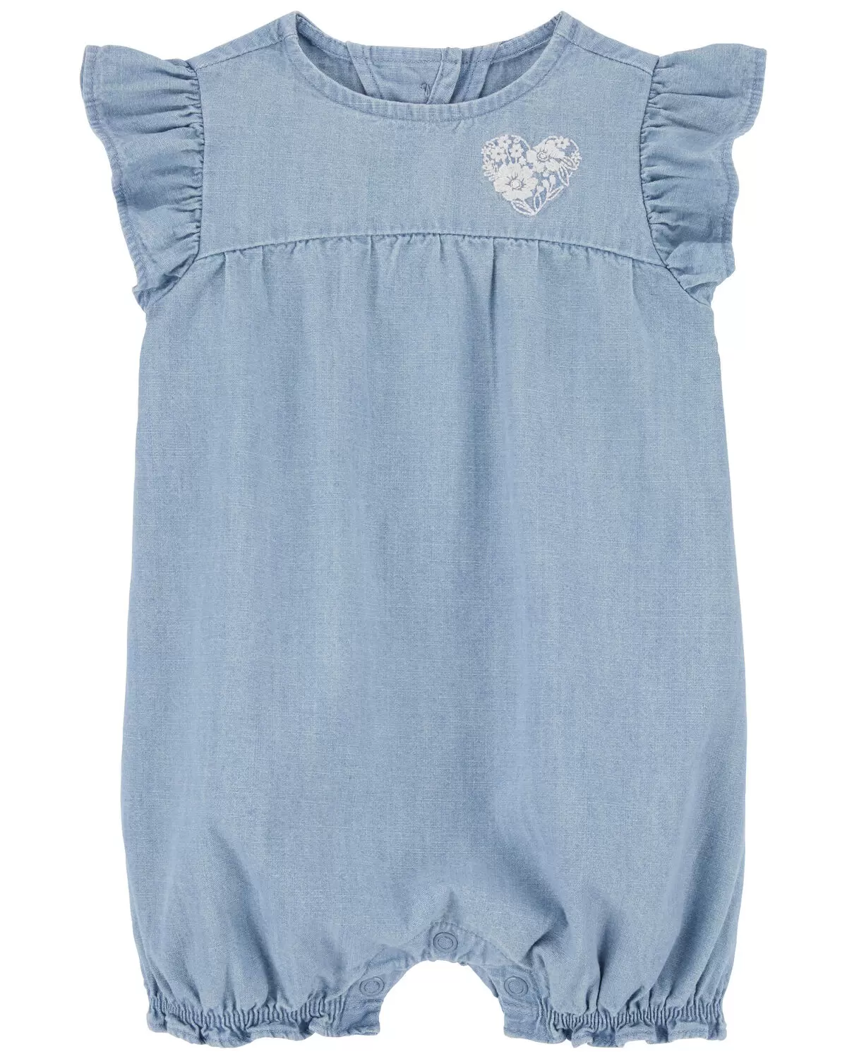 Carter's Baby Chambray Flutter Romper