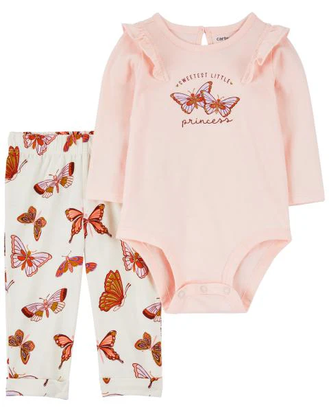 Carter's 2-Piece Butterfly Bodysuit Pant Set
