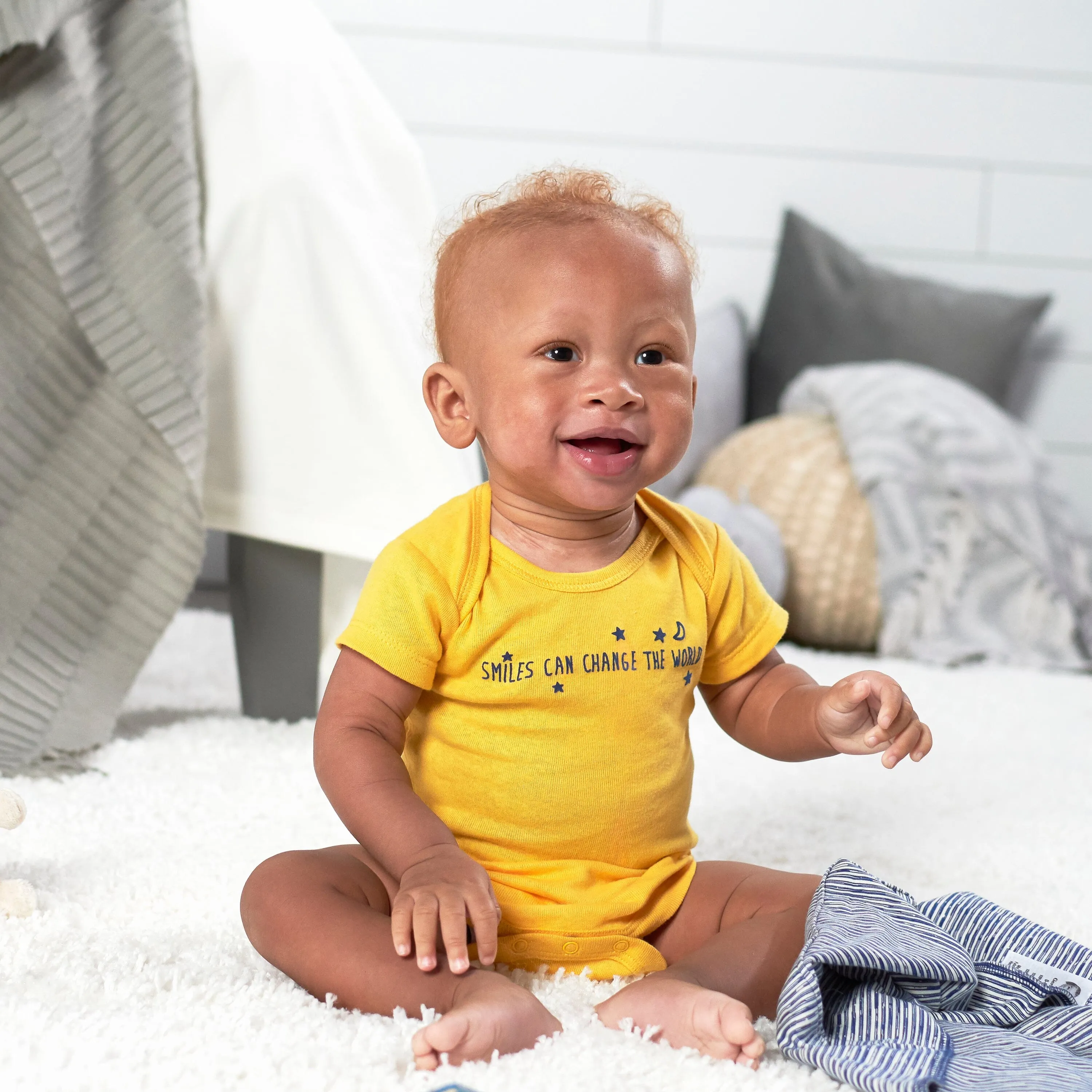 Gerber 8-pack Baby Boys' Fox Short Sleeve Onesies Bodysuits