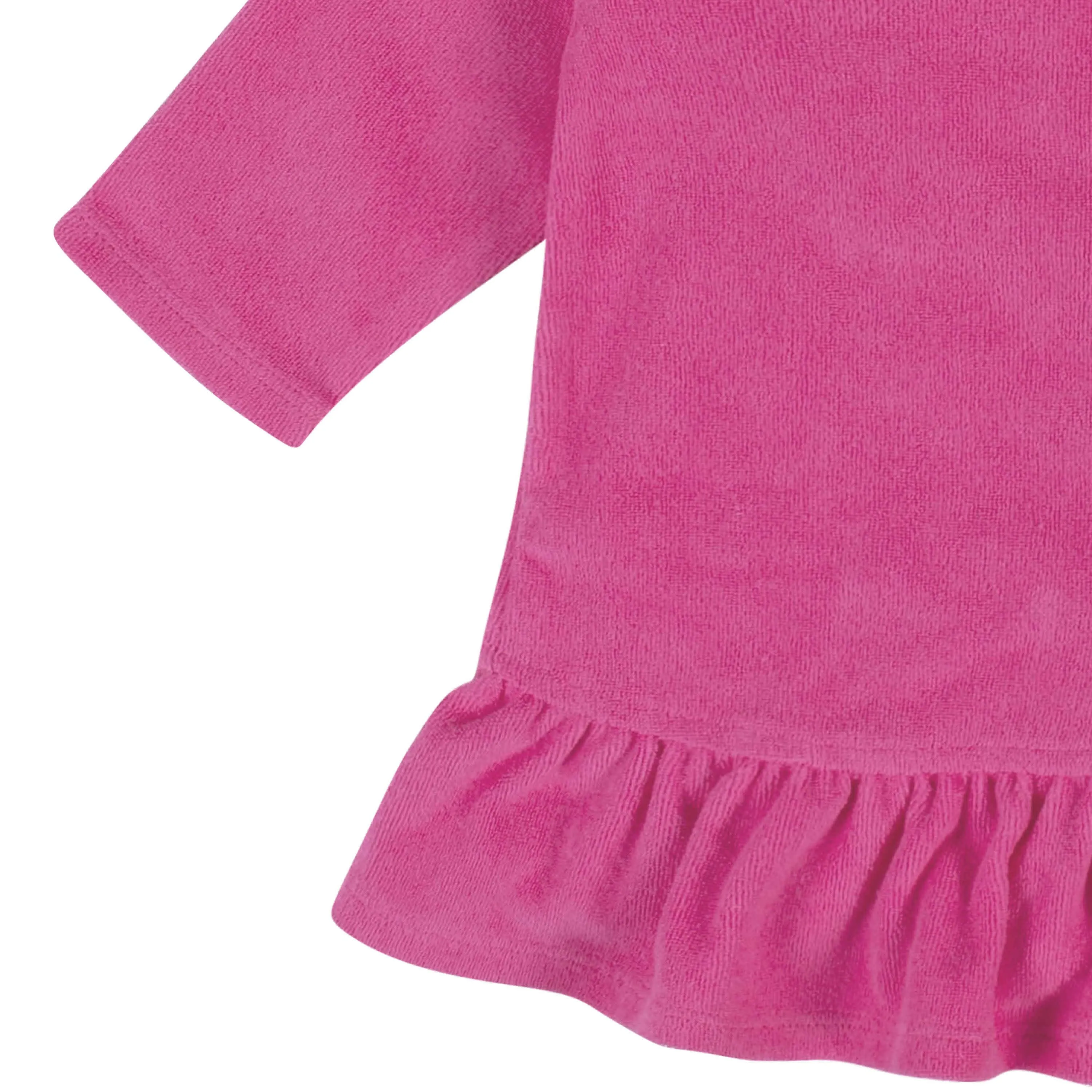 Baby & Toddler Girls Pink Zipper Hoodie Terry Coverup
