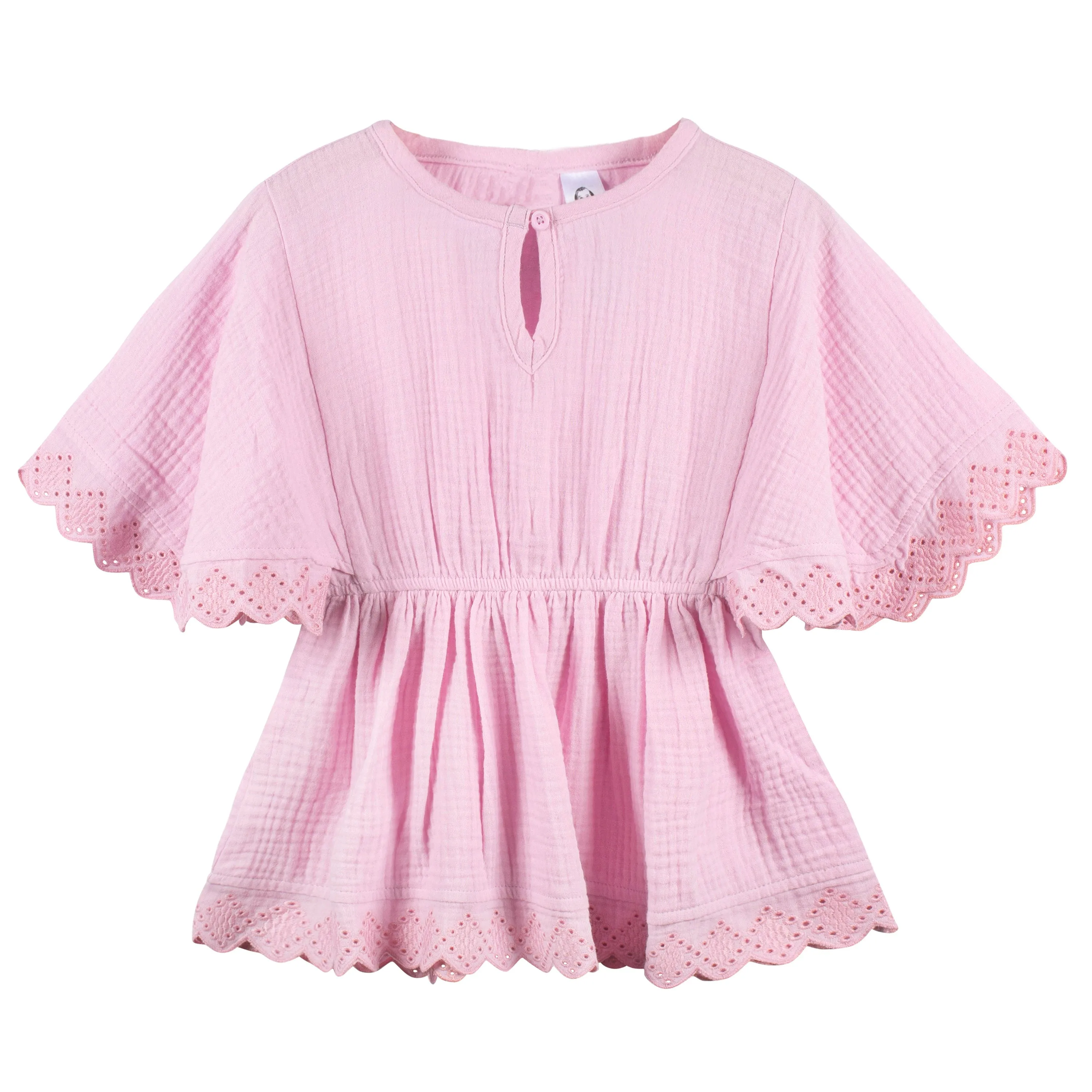Baby & Toddler Girls Light Pink Woven Kaftan Coverup