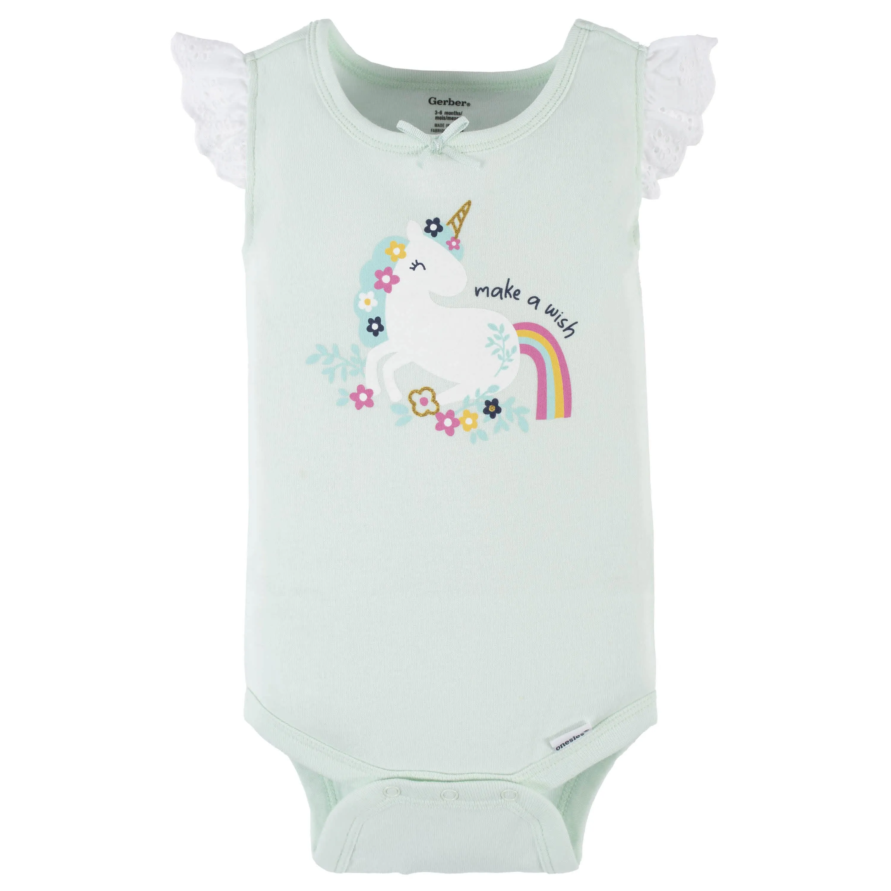 4-Pack Baby Girls Unicorn Tank Onesies Bodysuits