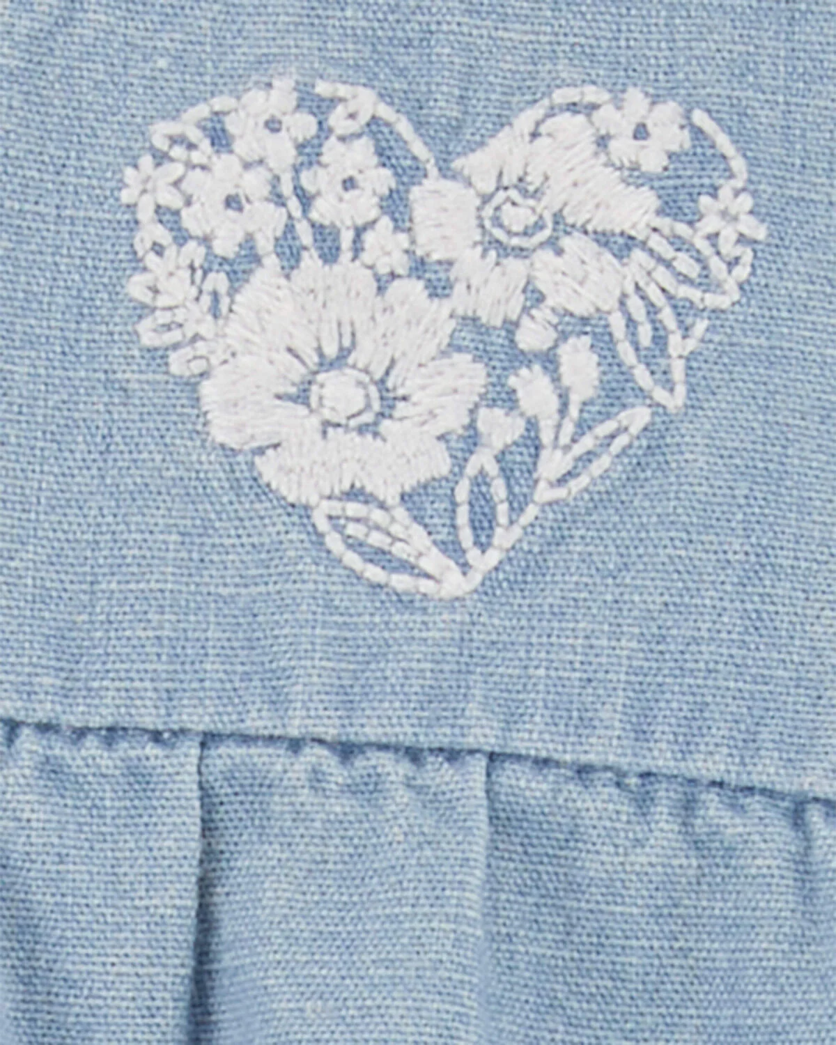 Carter's Baby Chambray Flutter Romper