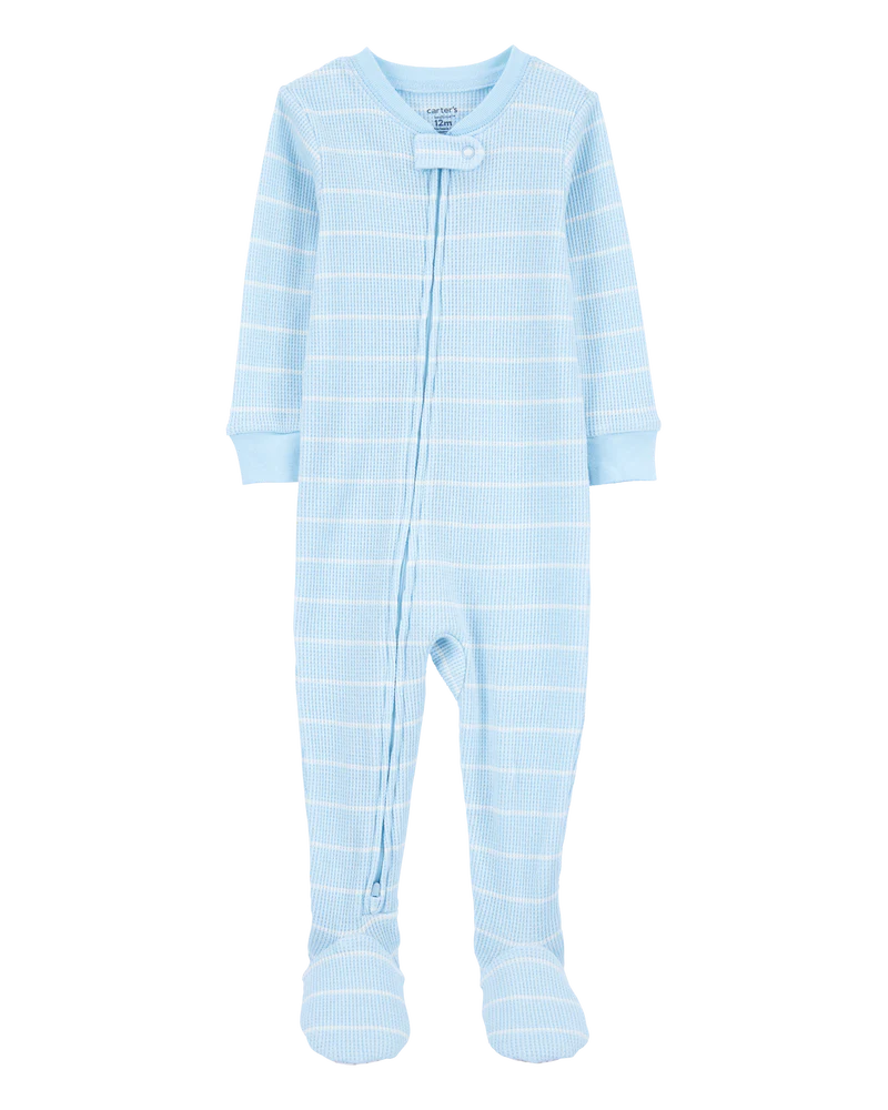 Carter's Toddler 1-Piece Striped Thermal Footie Pyjamas
