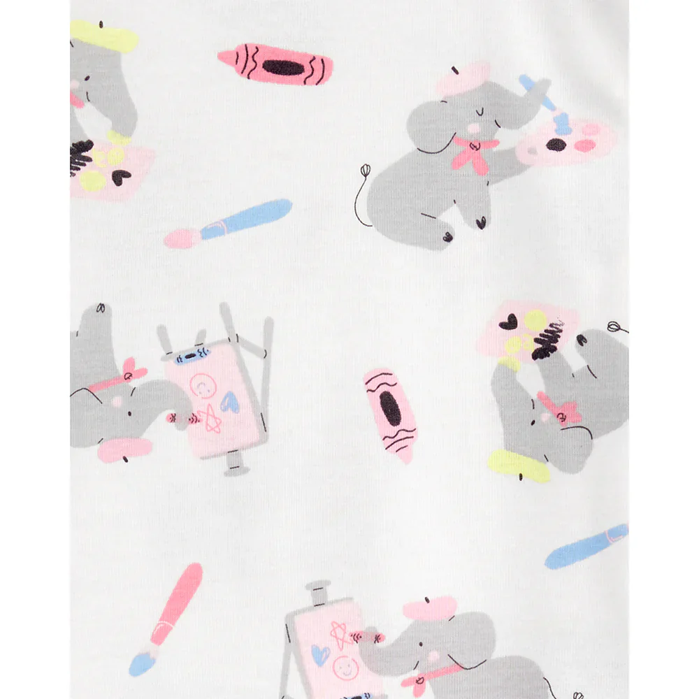 Carter's Baby 4-Piece Elephant 100% Snug Fit Cotton Pajamas