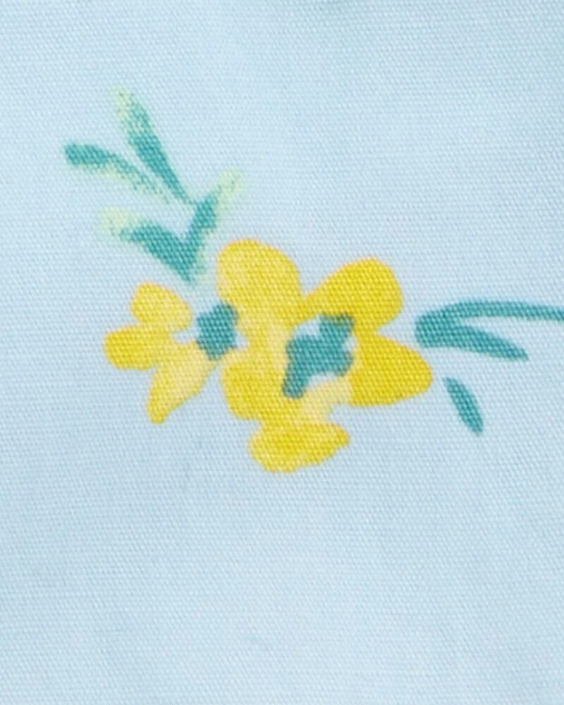 Oshkosh Baby Floral Striped Shortall