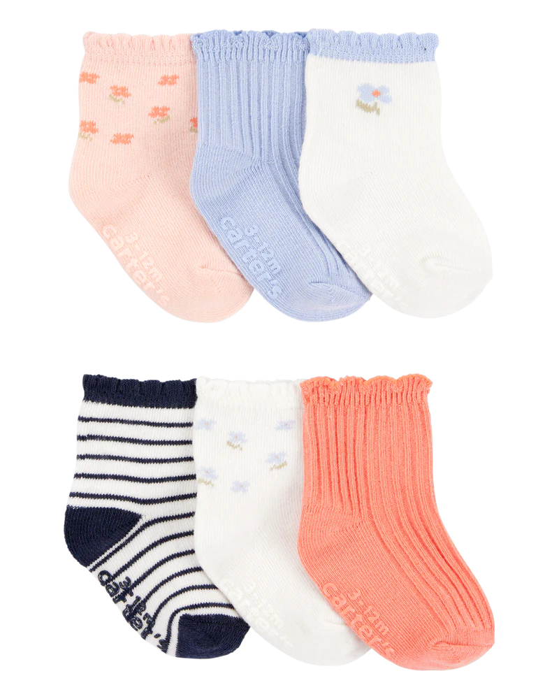 Carter's Baby 6-Pack Floral Ruffle Booties
