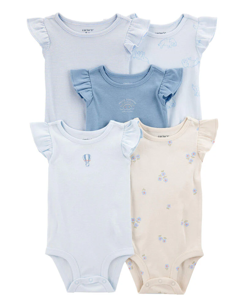 Carter's Baby 5-Pack Short-Sleeve Bodysuits