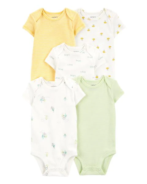 Carter's Baby 5-Pack  Short-Sleeve Bodysuits