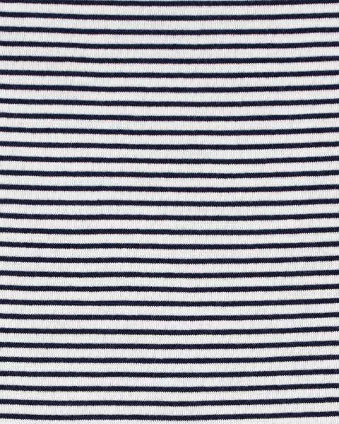 Oshkosh Tulle and Denim Jumper Dress with Striped Eyelet Ruffle Bodysuit