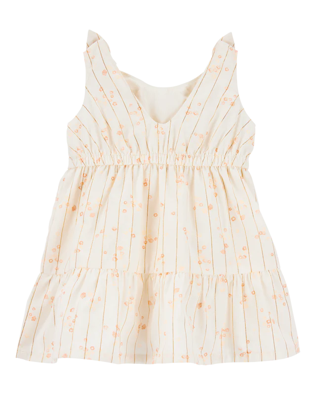 Carter's Baby Floral Tiered Dress - Ivory