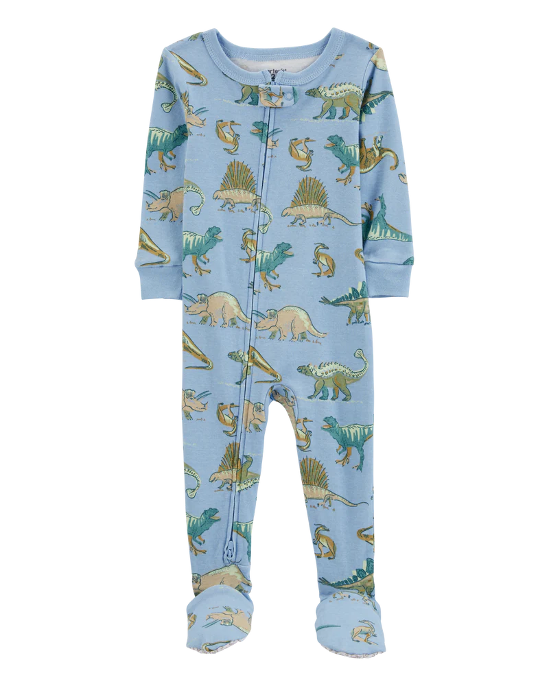 Carter's Toddler 1-Piece Dinosaur 100% Snug Fit Cotton Footie Pyjamas