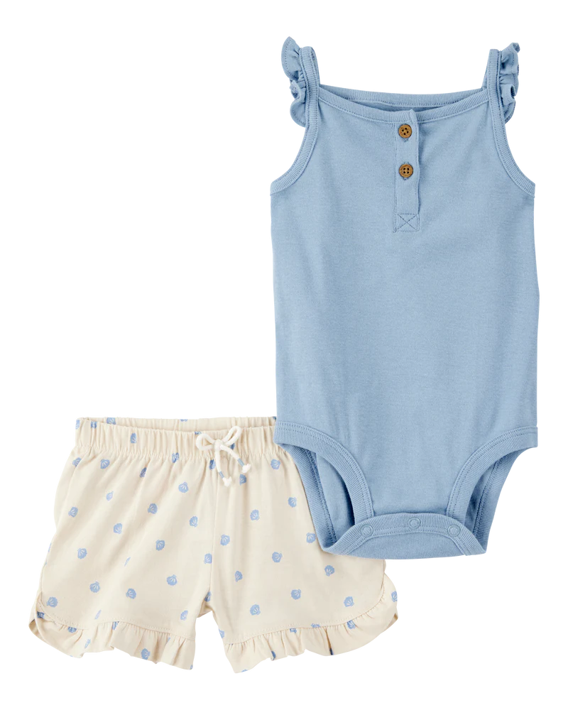 Carter's Baby 2-Piece Tank Bodysuit & Shell Print Pull-On Short Set