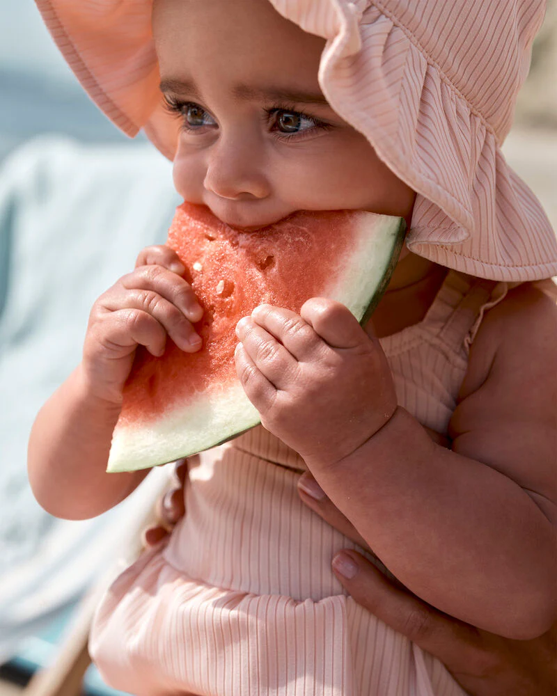 Carter's Baby 2-Piece Sun Hat & Ruffle 1-Piece Swimsuit Set