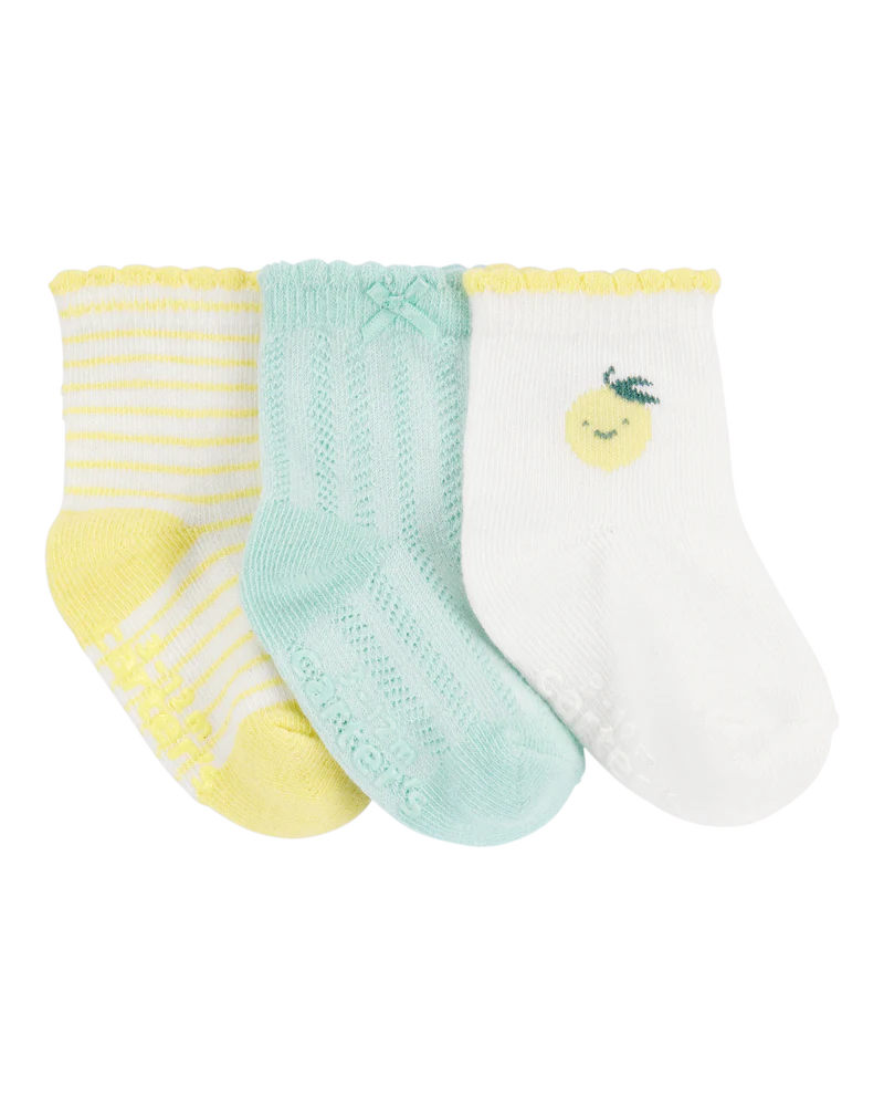 Carter's Baby Lemon 3-Pack Socks