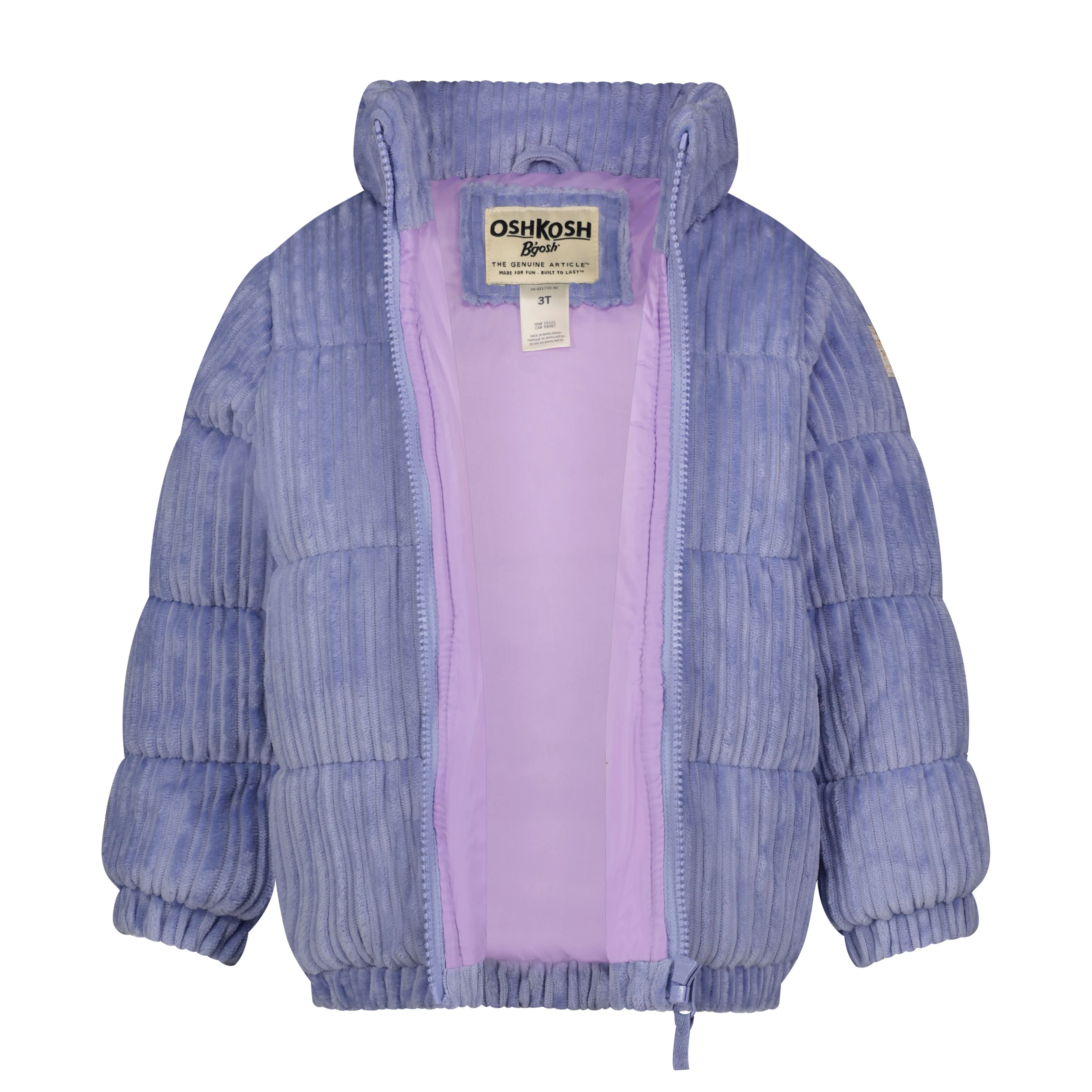 Oshkosh Toddler Girl Purple Puffer Jacket