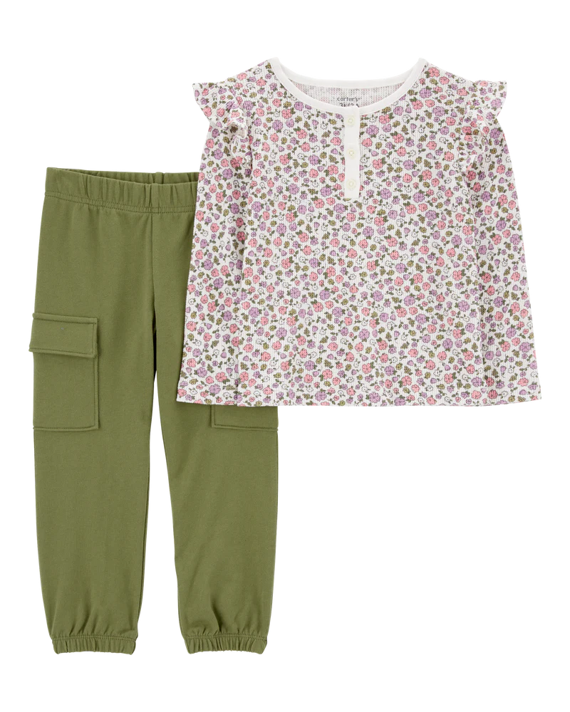 Carter's Baby 2-Piece Floral Top & Pant Set