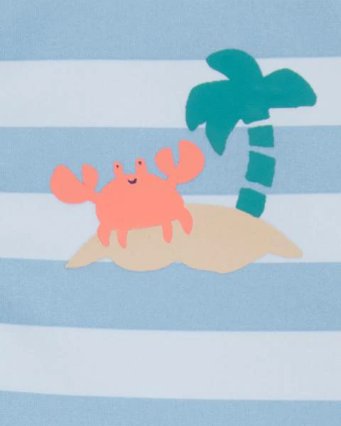 Carter's 1-Piece Striped Rashguard - Blue