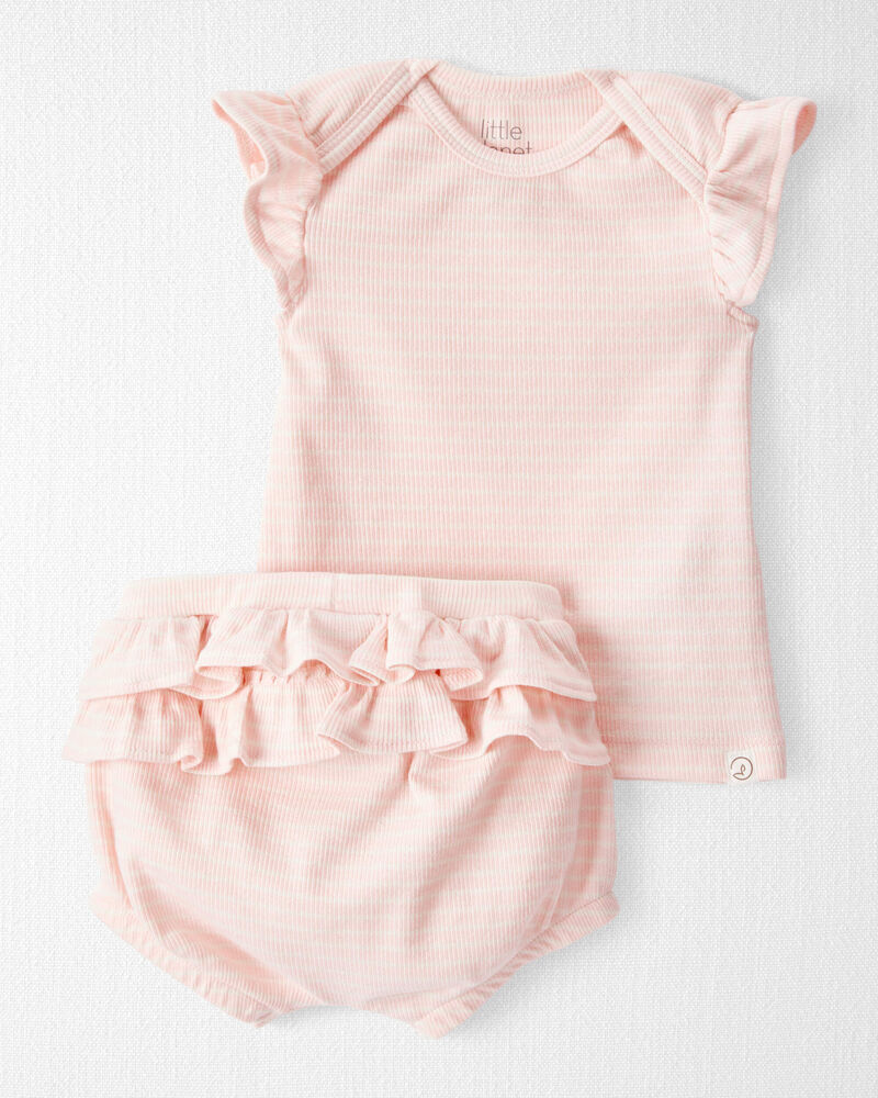 LITTLE PLANET Baby 2-Piece Organic Cotton Rib Set