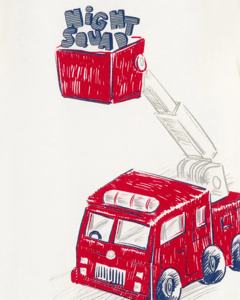 Carter's Baby 4-Piece Fire Truck Cotton Pyjamas