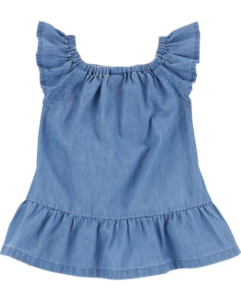 Carter's Baby Embroidered Chambray Dress