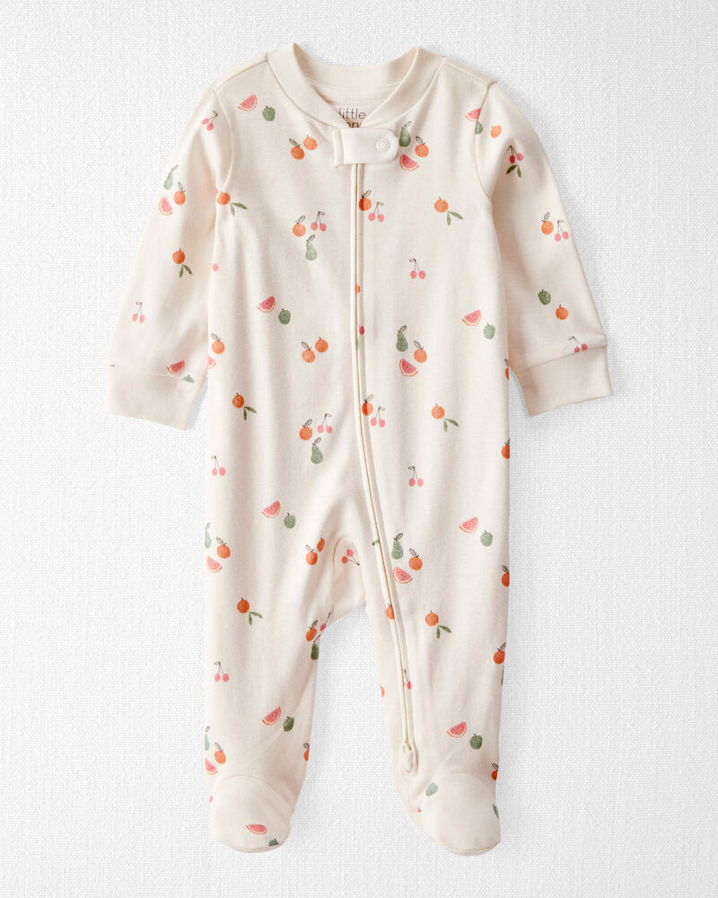 LITTLE PLANET Baby Organic Cotton Fruit-Print Sleep & Play