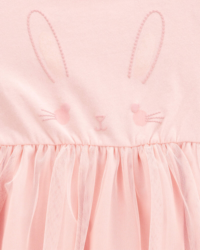 Carter's Baby Bunny Short-Sleeve Dress - Pink