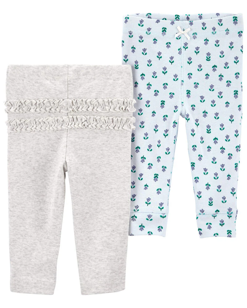 Carter's Baby 2-Pack Floral Pull-On Pants