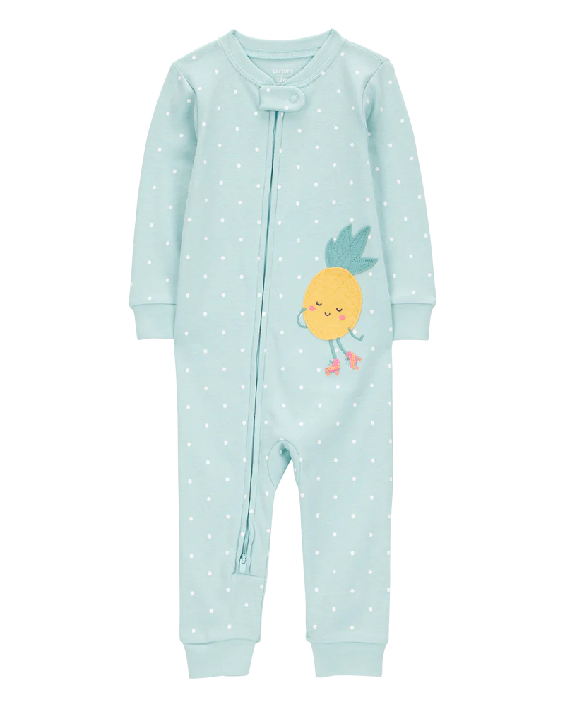 Carter's Toddler 1-Piece Pineapple 100% Snug Fit Cotton Footless Pyjamas