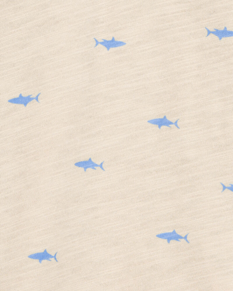 Carter's Toddler Shark Polo Shirt - Khaki