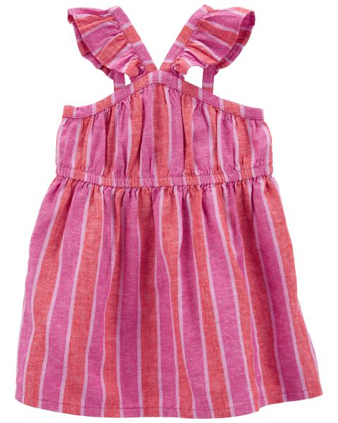 Carter's Baby Girl Stripe Linen Dress