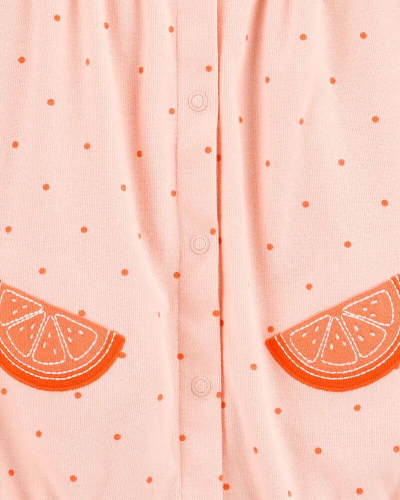 Carter's Baby Cotton Short-Sleeve Romper - Orange