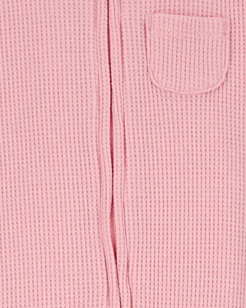 Carter's Baby Floral Trim 2-Way Zip Thermal Textured Sleep & Play