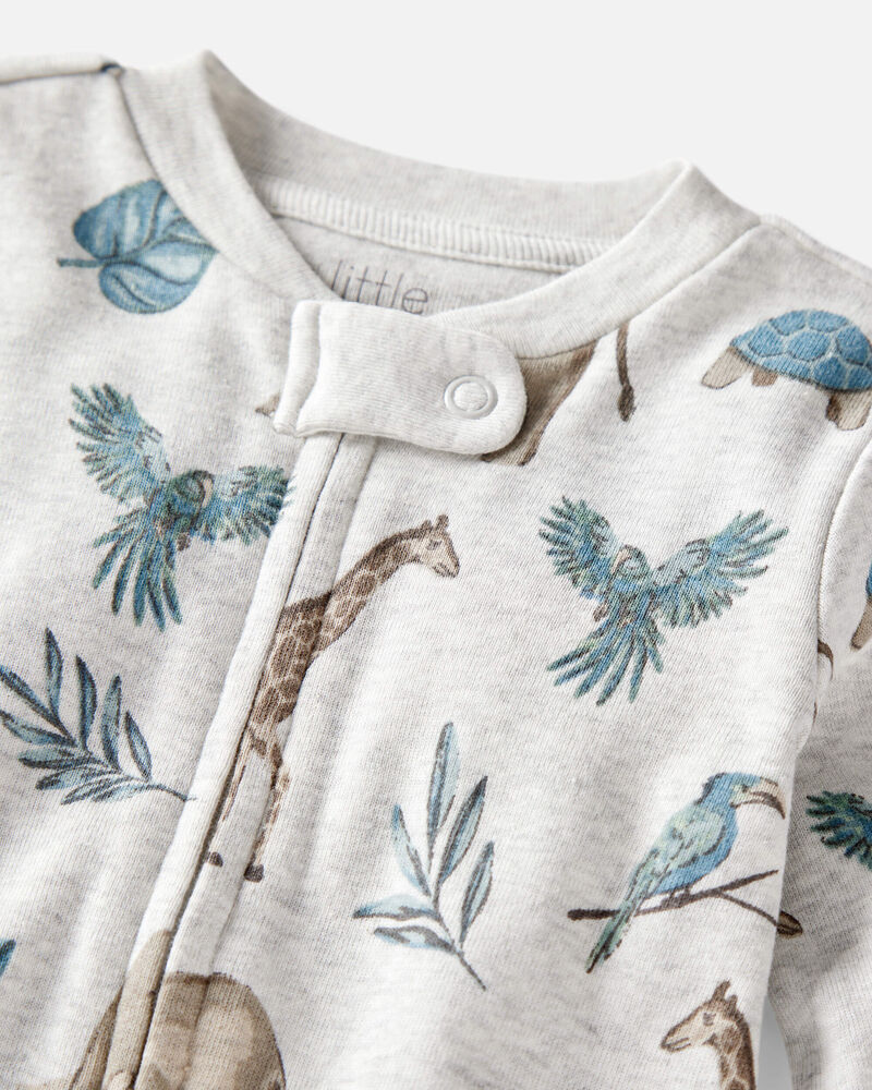 LITTLE PLANET Baby Organic Cotton Safari-Print Sleep and Play