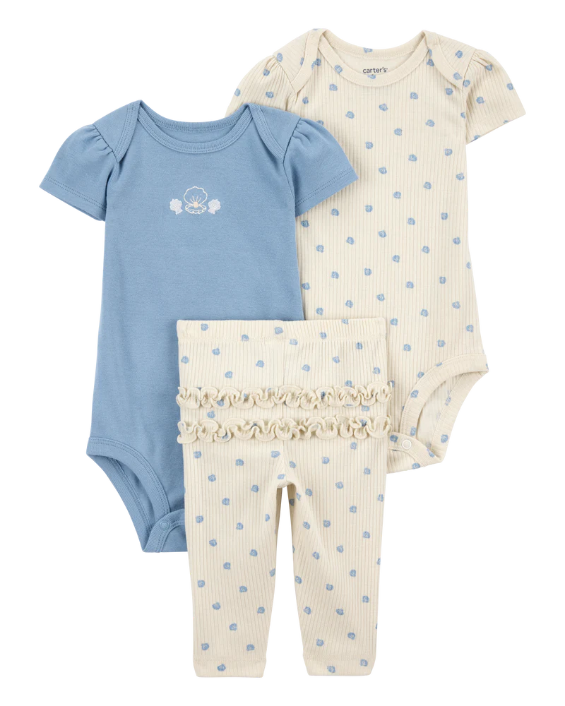 Carter's  Baby 3-Piece Seashell Little Character Set