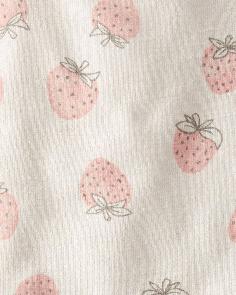 LITTLE PLANET Baby 2-Piece Strawberry-Print Set Made With Organic Cotton