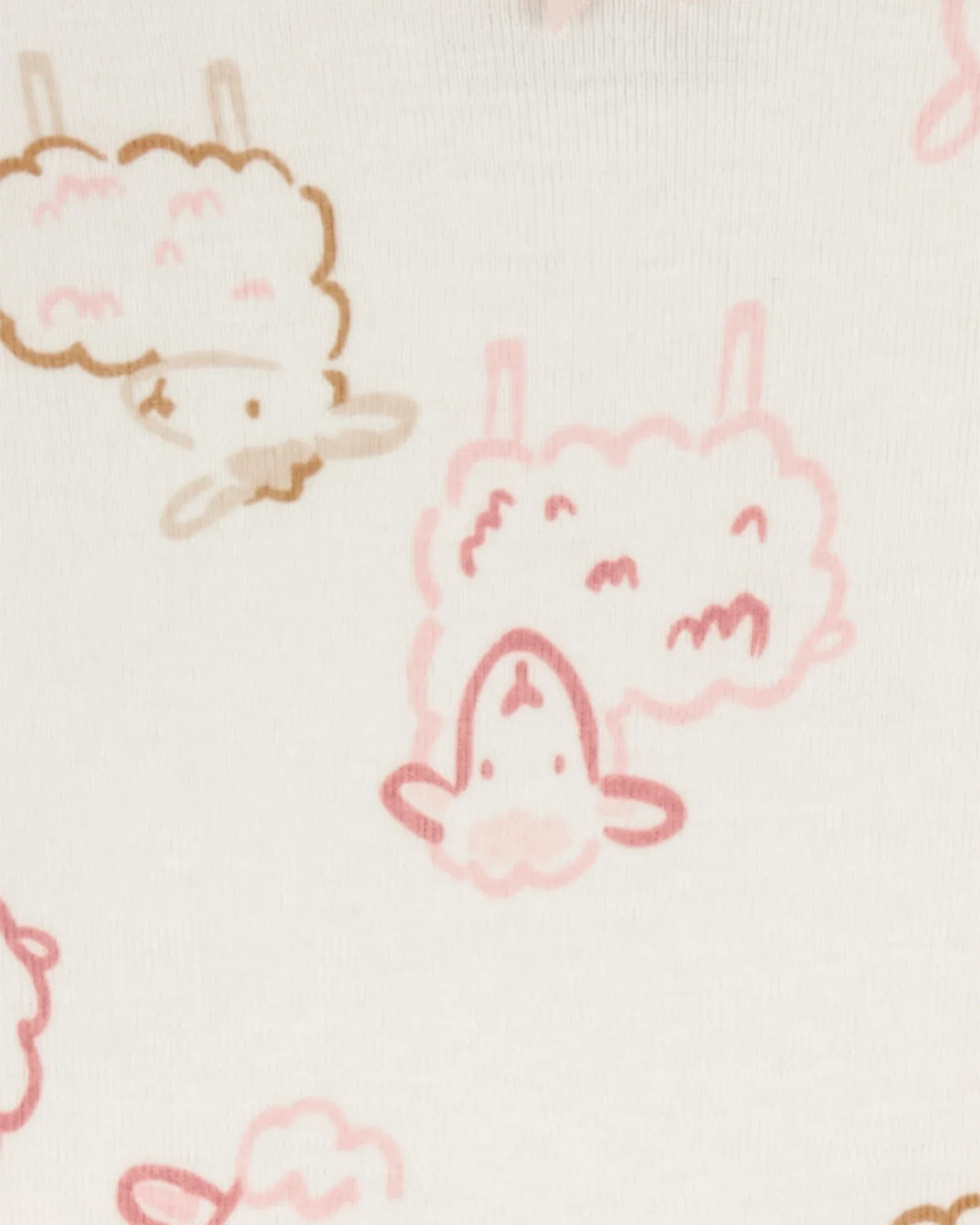 Carter's Baby 4-Pack Farm Animals Long-Sleeve Bodysuits