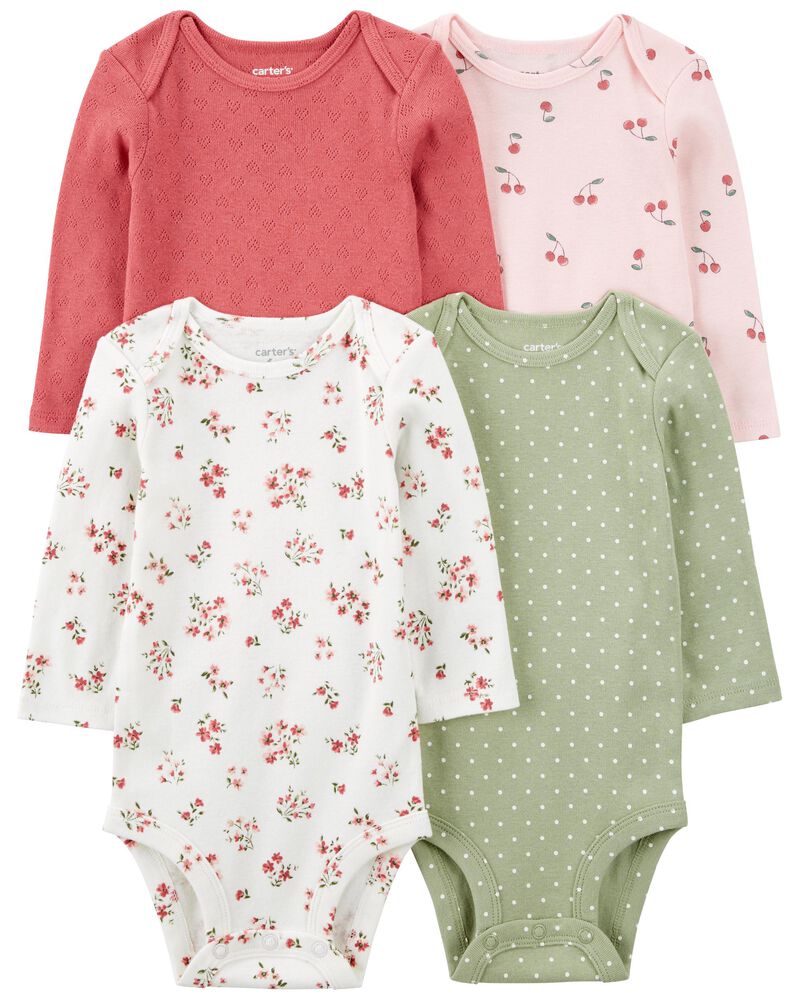 Carter's Baby 4-Pack Long-Sleeve Bodysuits