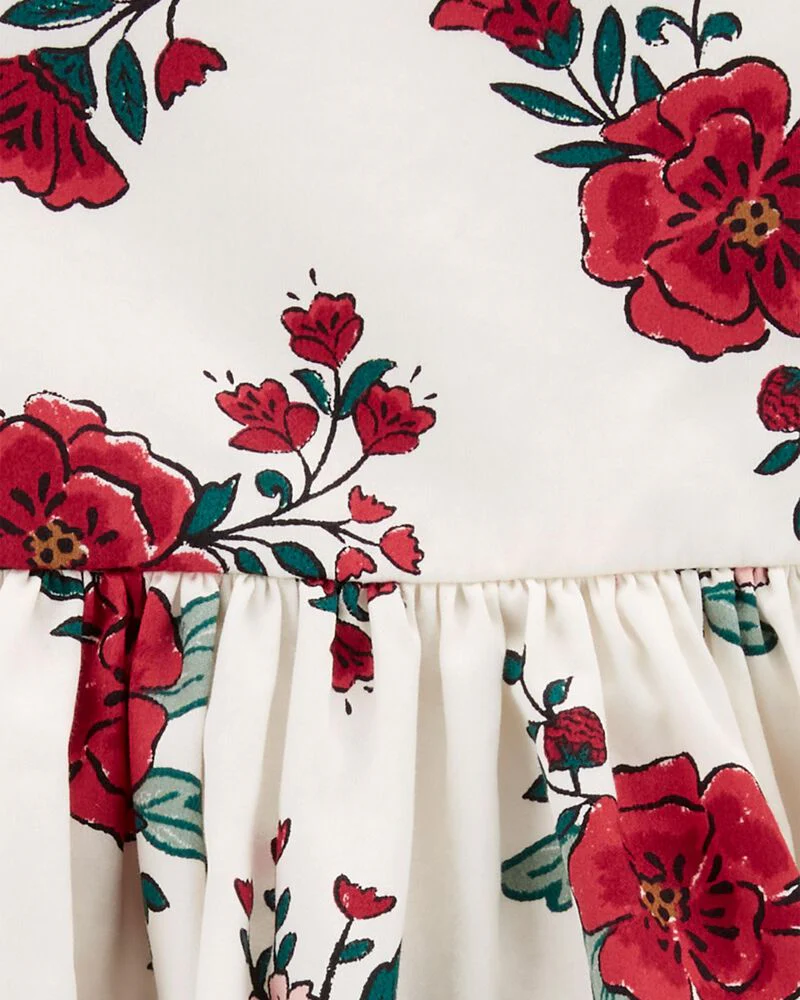 Carter's Baby Floral Sateen Holiday Dress