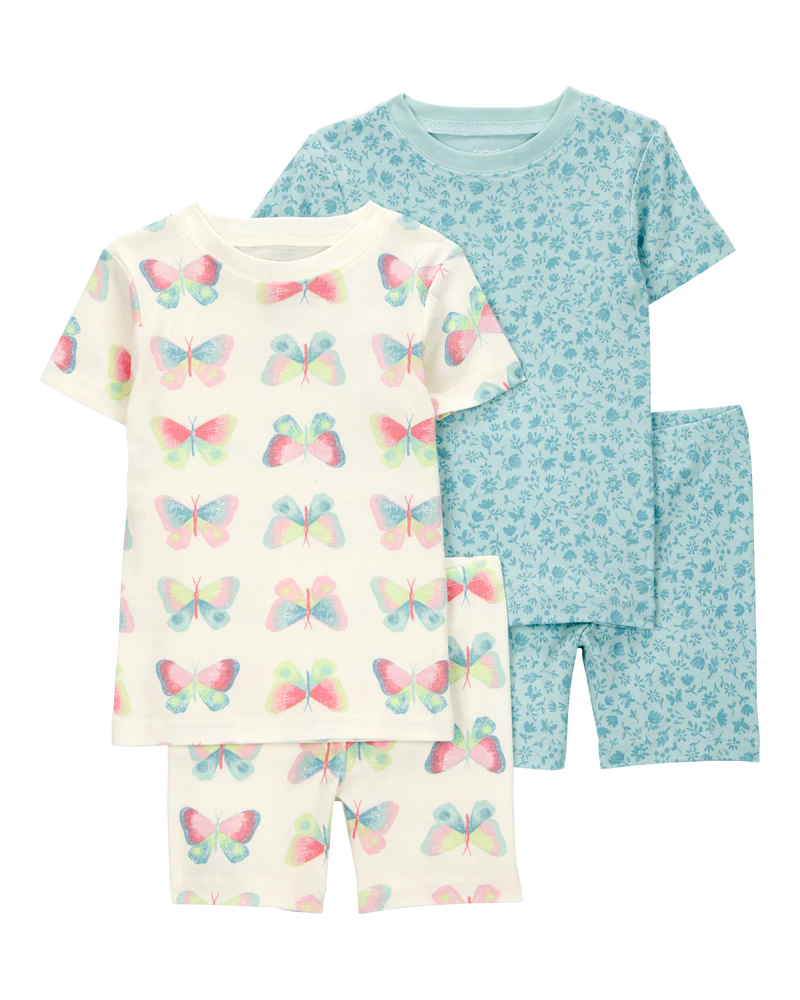 Carter's Baby Butterfly Print Snug Fit 4-Piece Pyjamas