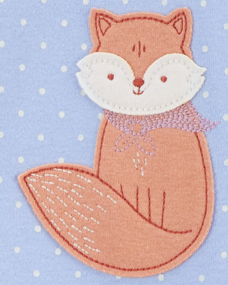 Carter's Baby 1-Piece Fox 100% Snug Fit Cotton Footie Pyjamas