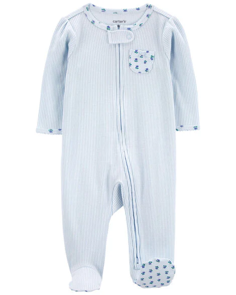 Carter's Baby Floral 2-Way Zip Thermal Sleep & Play