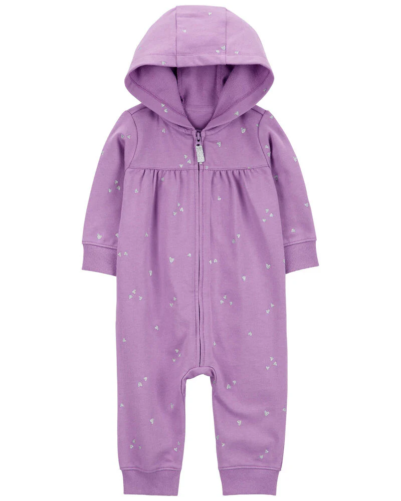 Carter's Baby Long-Sleeve Jumpsuit - Purple