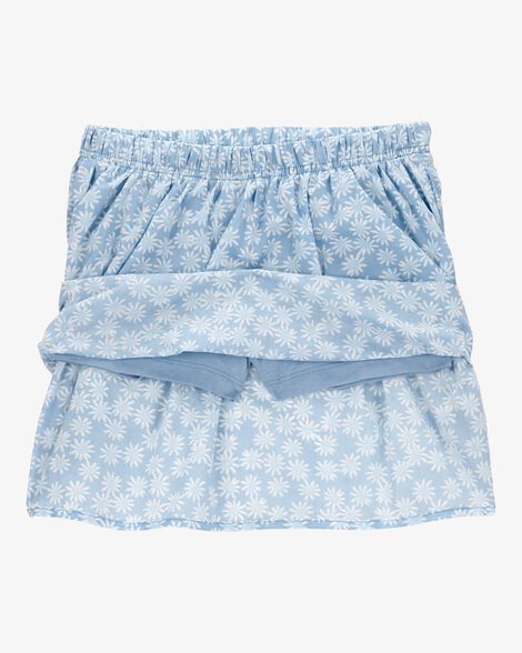 Carter's Kid 2-Piece Floral Skort Set - Blue