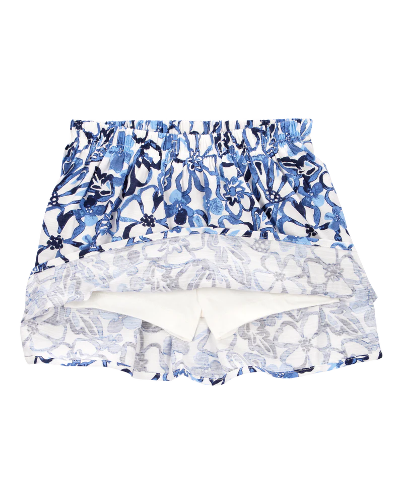 Carter's Toddler Short-Sleeve Fashion Top with Floral Skort