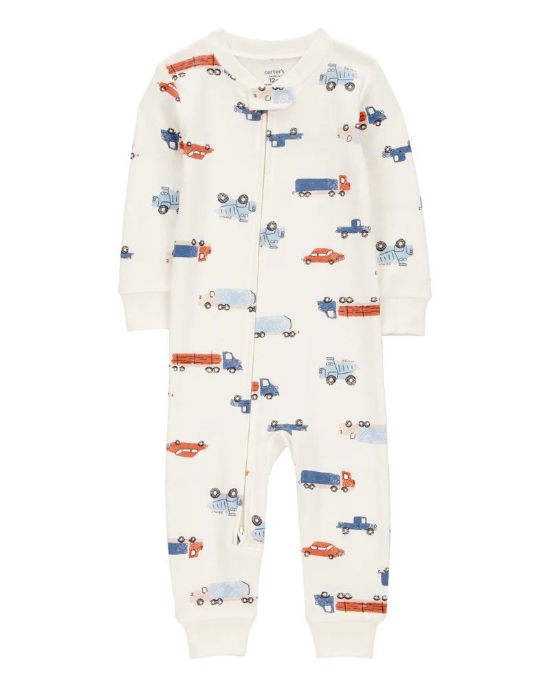 Carter's Toddler 1-Piece Cars 100% Snug Fit Cotton Footless Pyjamas