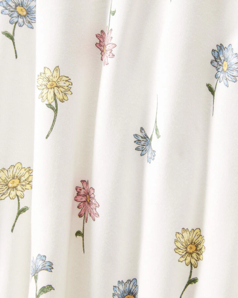 Baby Floral Zip-Up PurelySoft 1-Piece Pyjamas