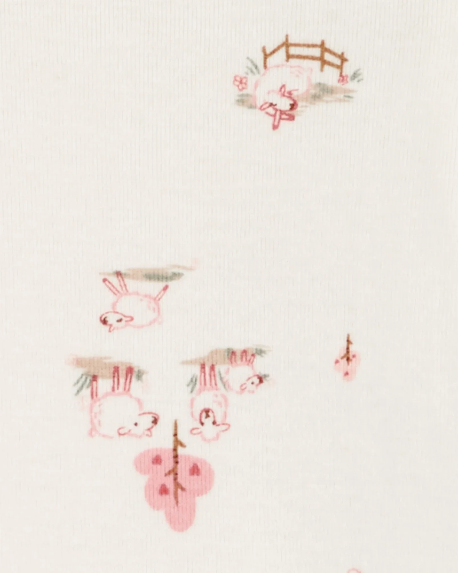 Carter's Baby 4-Pack Farm Animals Long-Sleeve Bodysuits